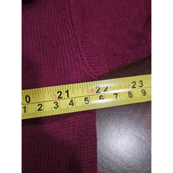 Vintage Lord Jeff Fine Wool Red Sweater Women's Size L V neck - Picture 2 of 5